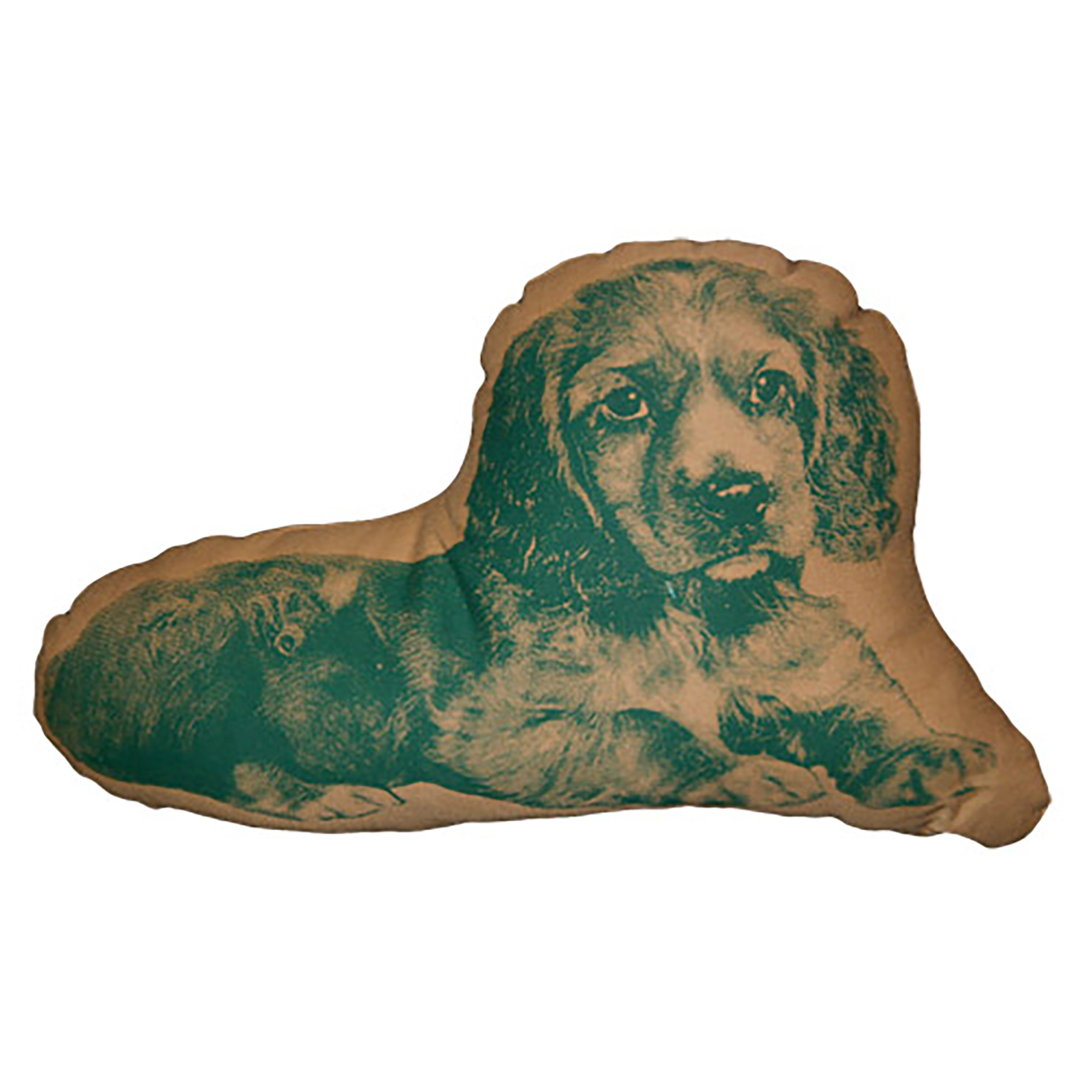 FAUNA Mini Cushion Spaniel Green