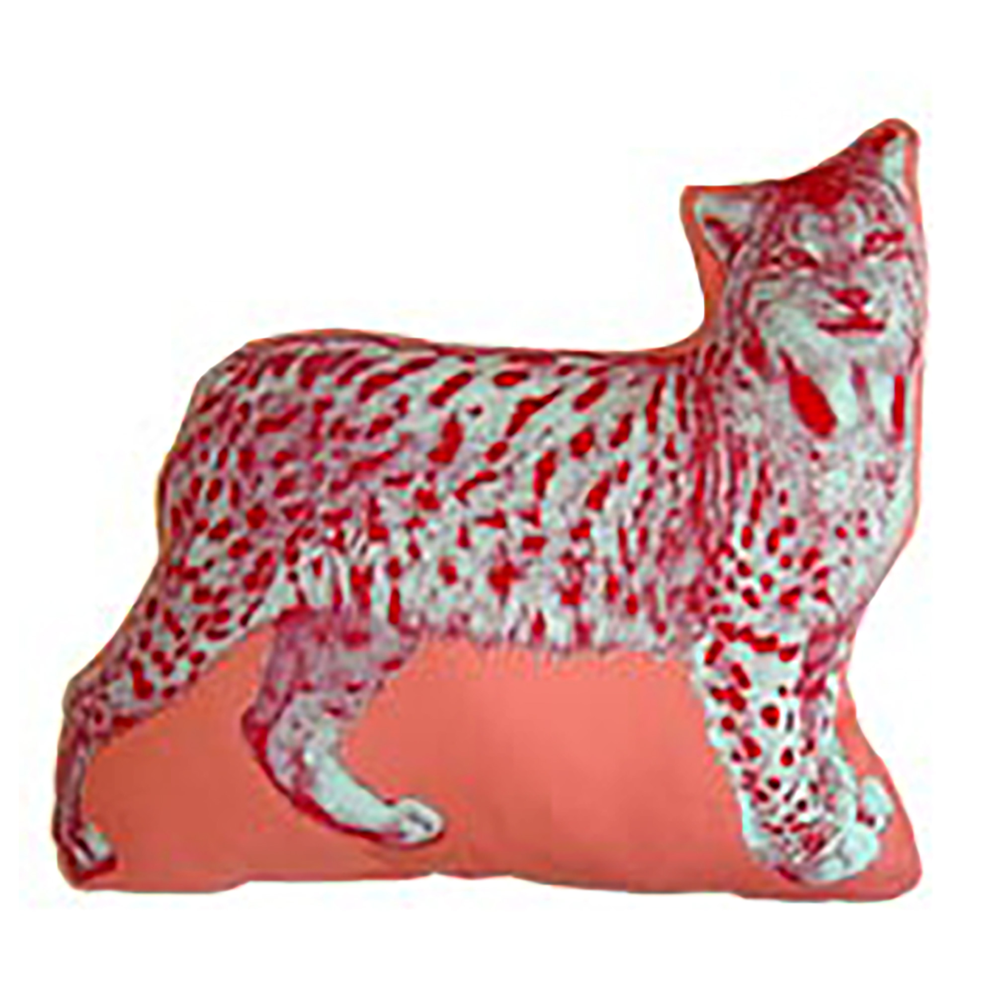FAUNA Mini Cushion Lynx Red