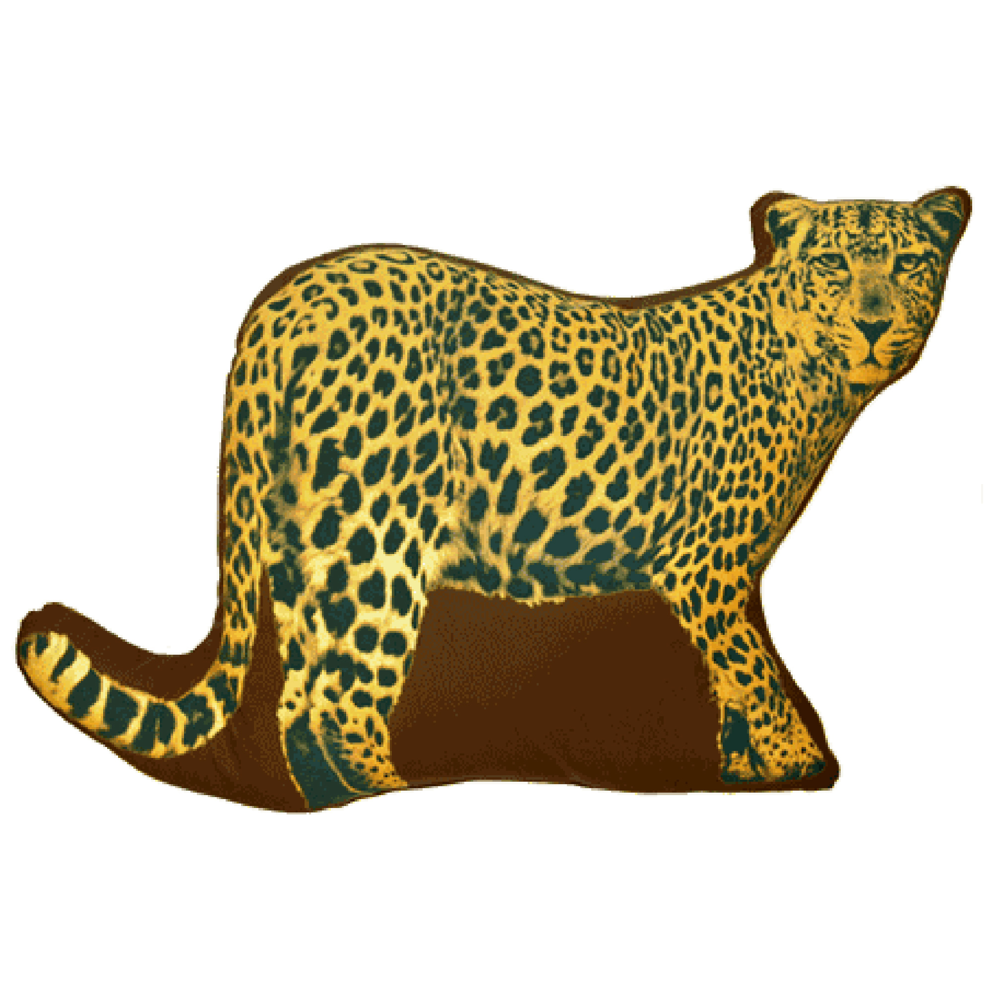 FAUNA Cushion Leopard Gold