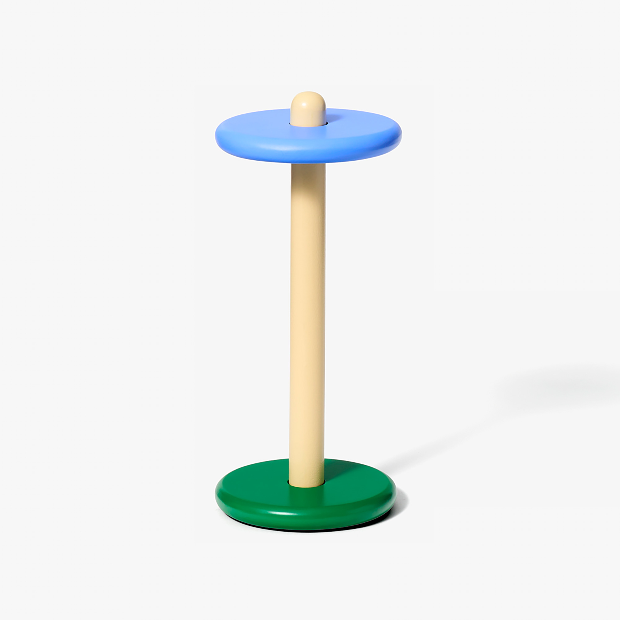 Spool Paper Towel Holder Blue Yellow Green