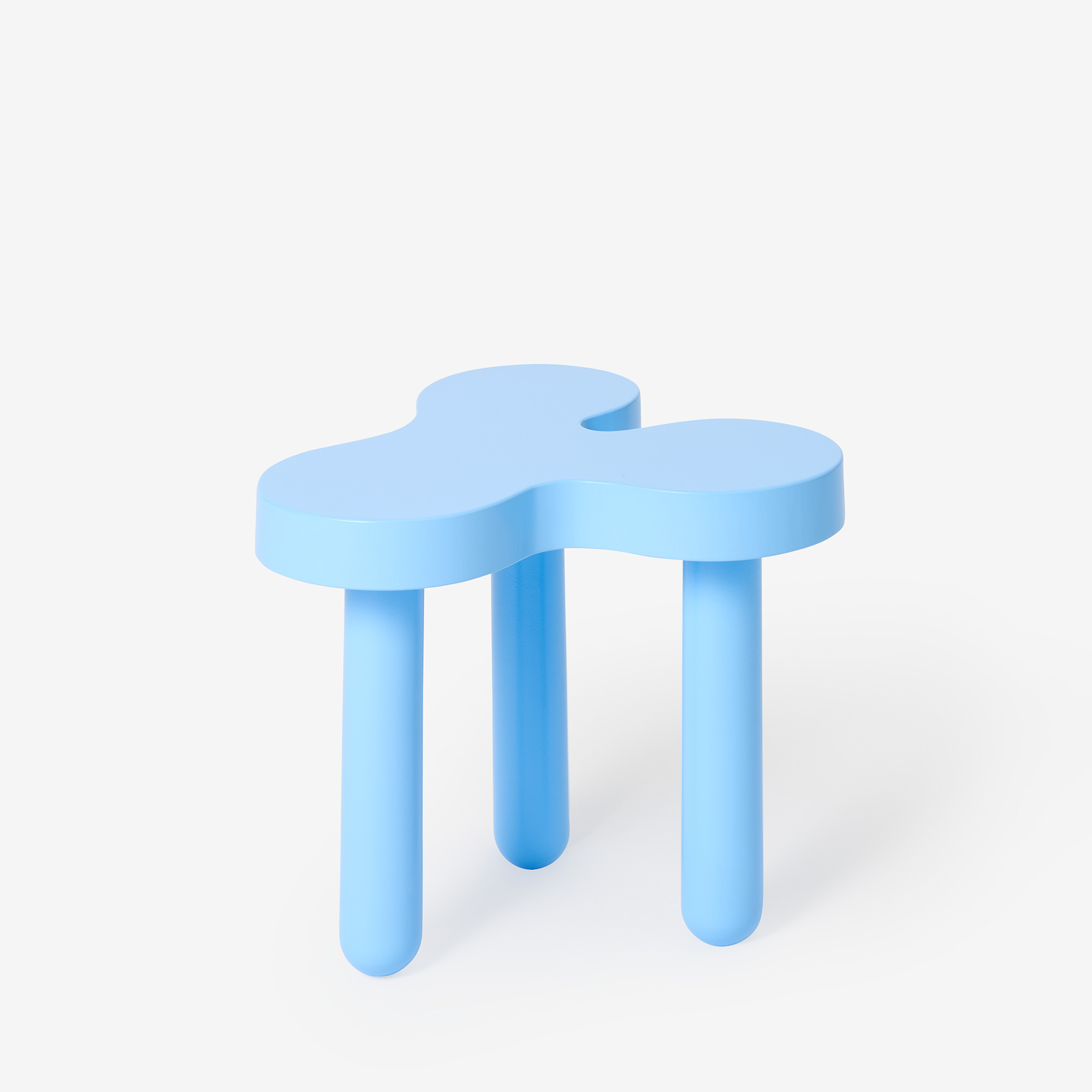 Splat Side Table Short Light Blue