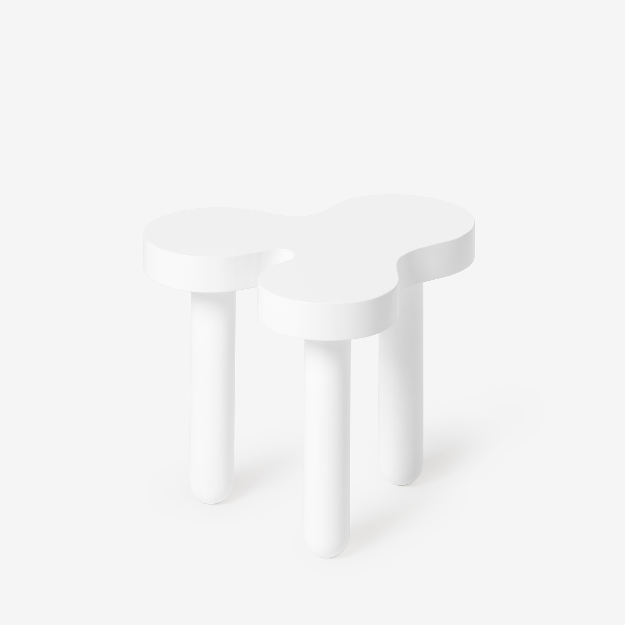 Splat Side Table Short White