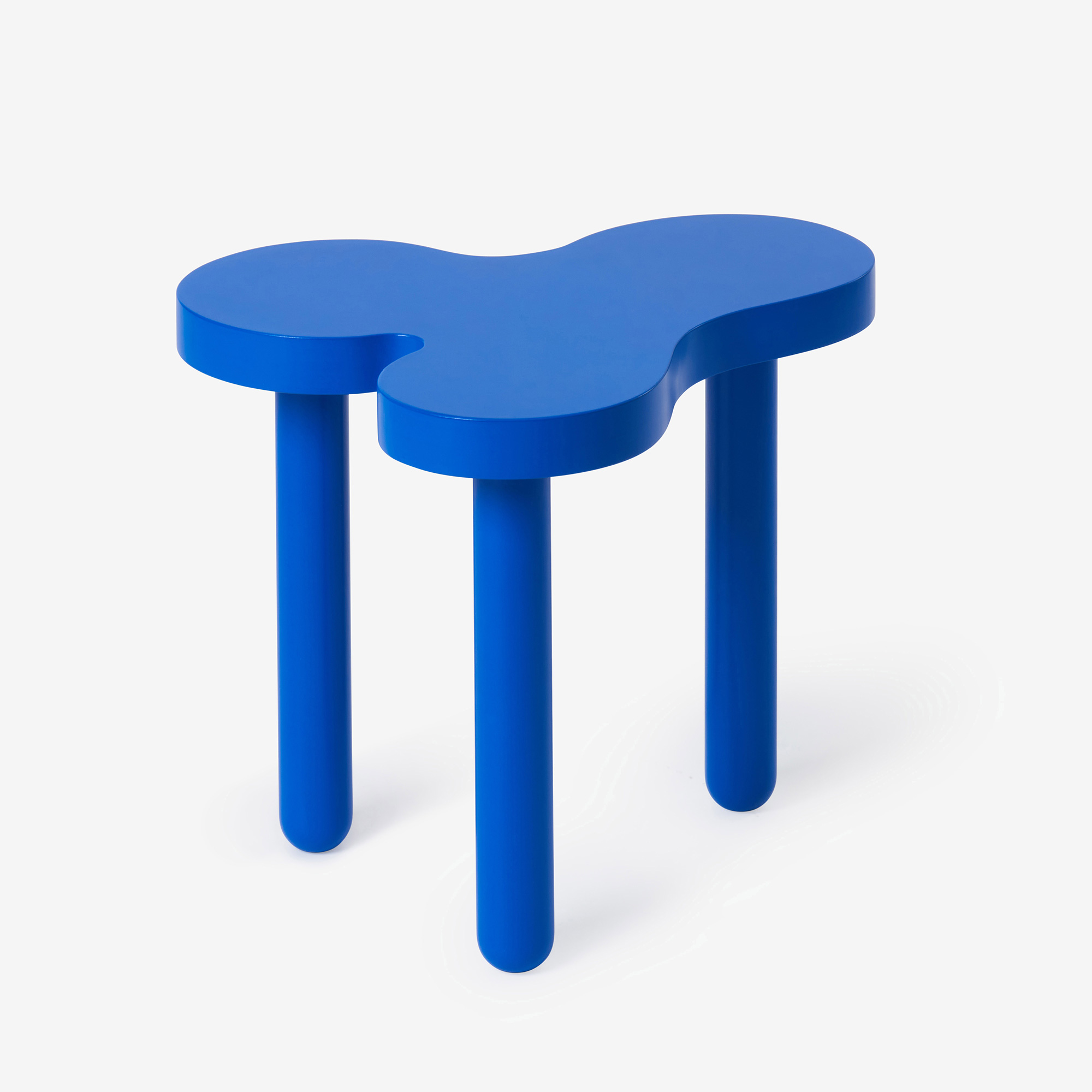 Splat Side Table Tall Blue