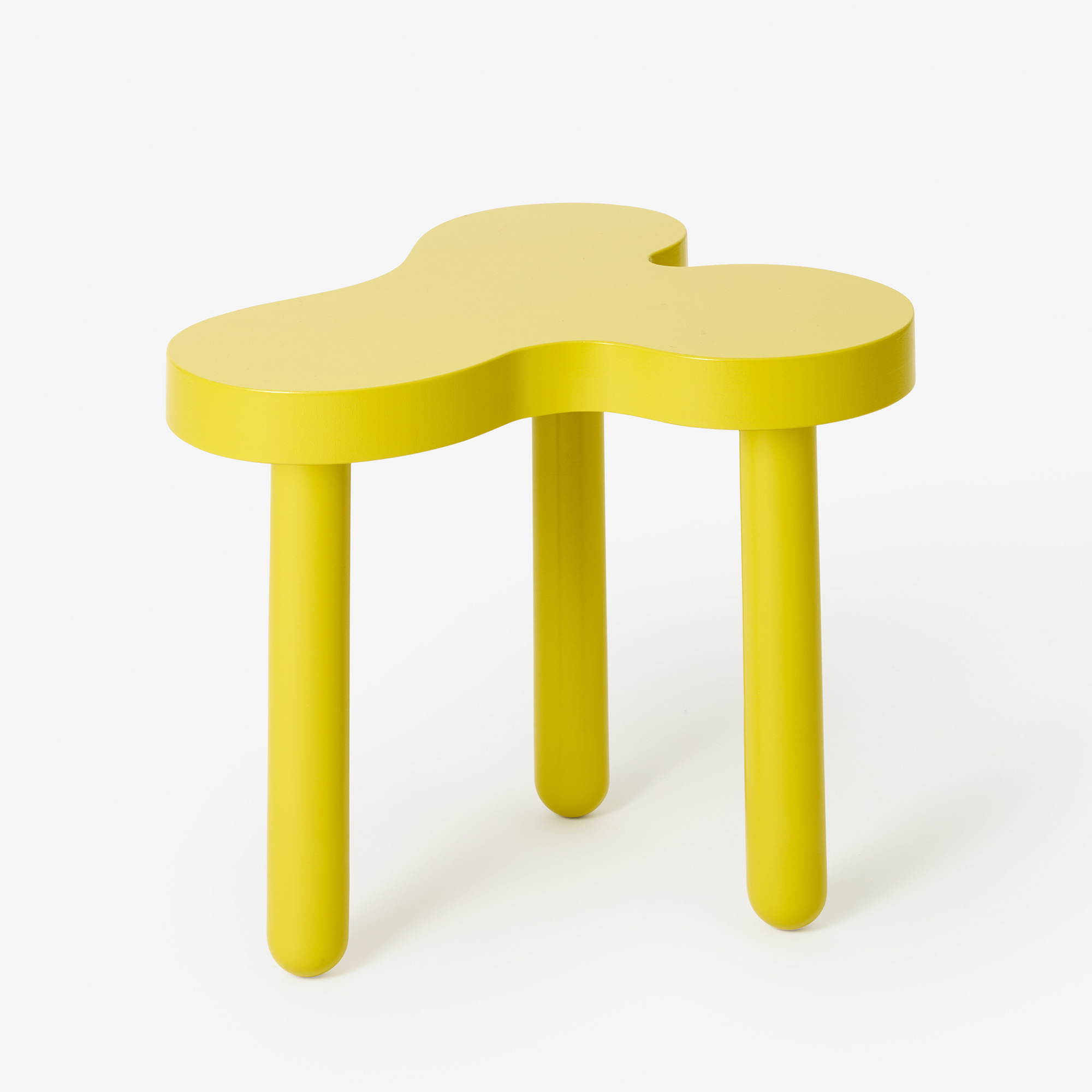 Splat Side Table Tall Chartreuse