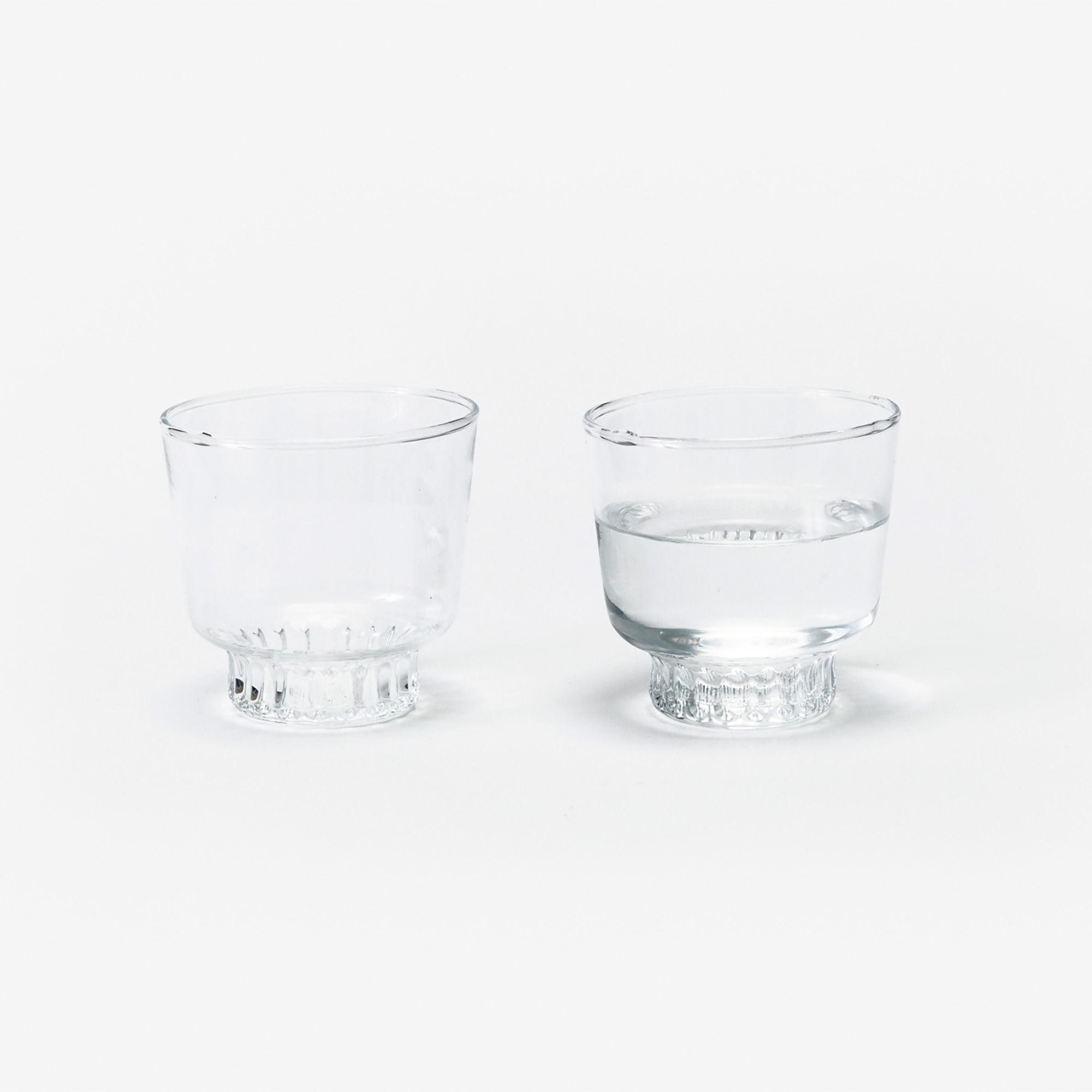 Ridge Kitchen Glasses Set of 2 Clear